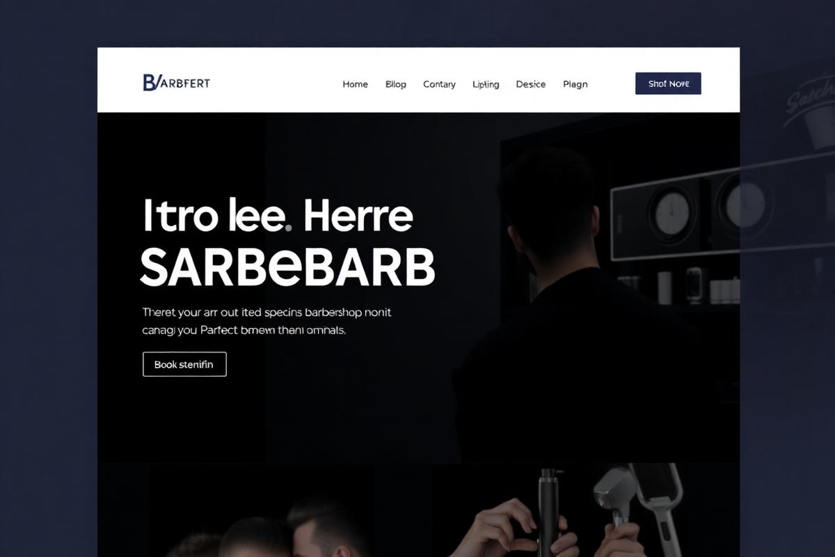 Vorschau der Barbershop & Beauty Demo-Website