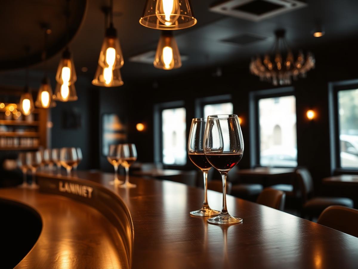 Bar der Casa Bellavista mit warmem Licht