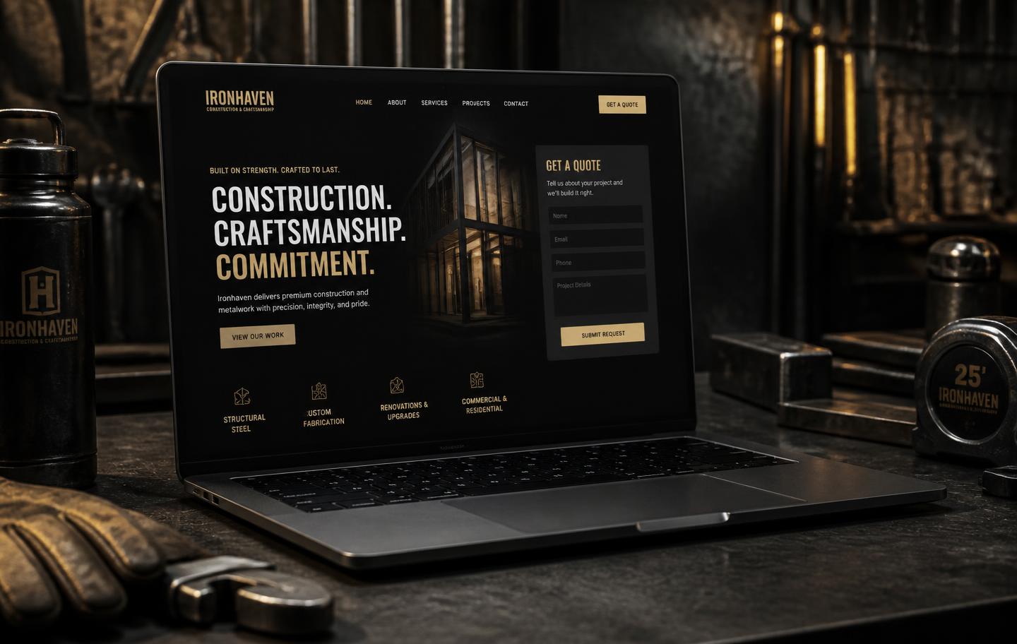 Vorschau der Handwerk & Dienstleistung Demo-Website